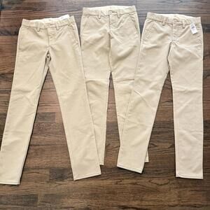 NWT Girl's Gap Slim Fit Kakis Size 12 Slim ~ 3 Pairs